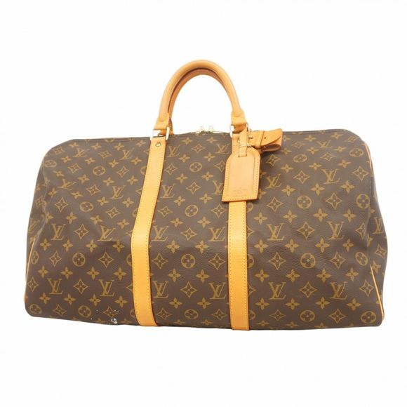 Louis Vuitton Monogram Keepall 50 Boston Bag M41426 Brown  Men's Women's Unisex - Picture 1 of 10